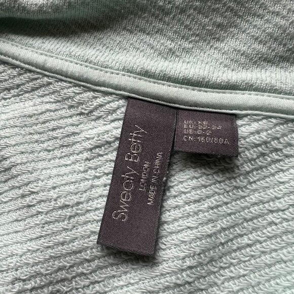 Sweaty Betty Size XS Pearl Blue Nestle Up Half Zip Pullover Sweatshirt - Picture 4 of 16